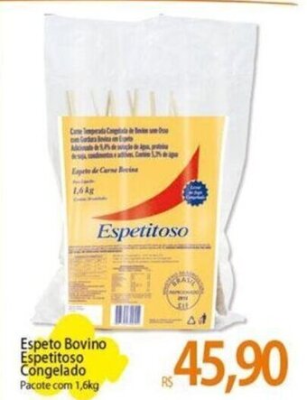 Atacadão Espeto Bovino Espetitoso Congelado 1.6kg oferta