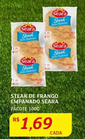Assaí Atacadista Steak de Frango Empanado Seara 100g oferta