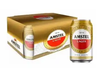 Arena Atacado Cerveja amstel puro malte lata 350ml c/ 12 unid. oferta