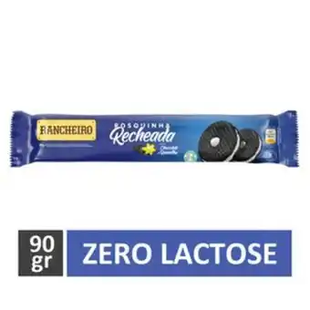 Arena Atacado Biscoito rancheiro rosquinha recheada chocolate e baunilha zero lactose 90g oferta