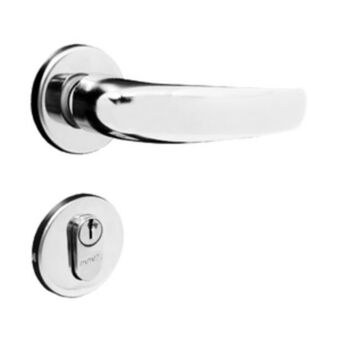 Leroy Merlin Fechadura para porta de entrada cromado 40mm comum com roseta mz820cr papaiz oferta