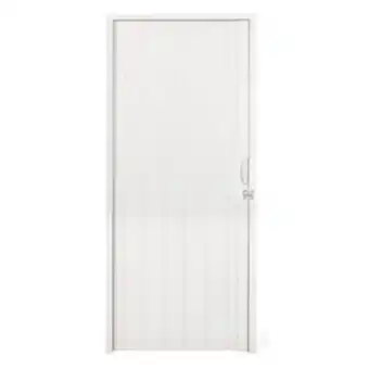 Leroy Merlin Porta sanfonada plástico pvc branco neve 2,10x0,60m plastilit oferta