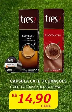 Assaí Atacadista Capsula Café 3 Corações oferta