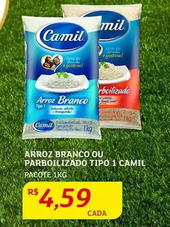 Assaí Atacadista Arroz branco ou Parbolizado Tipo 1 camil 1kg oferta