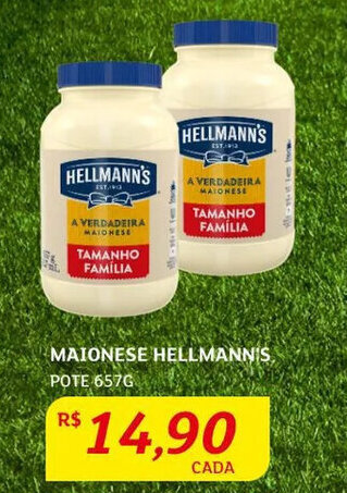 Assaí Atacadista Maionese Hellmann's 657g oferta