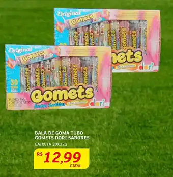 Assaí Atacadista Bala de Goma Tubo Gomets Dori Sabores 30x32g oferta