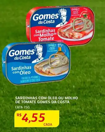 Assaí Atacadista Sardinhas com Óleo ou Molho de Tomate Gomes Da Costa 75g oferta