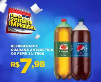 Apoio Mineiro Refrigerante guaraná antarctica ou pepsi 3 litros oferta
