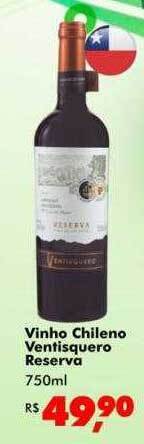 Big Box Vinho chileno ventisquero reserva oferta