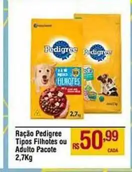 Max Atacadista Ração pedigree tipos filhotes ou adulto oferta
