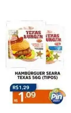 Pinheiro Supermercado Hambúrguer seara texas oferta