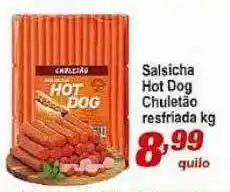 Ricoy Supermercados Salsicha hot dog chuletão resfriada kg oferta