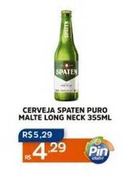 Pinheiro Supermercado Cerveja spaten puro malte long neck oferta