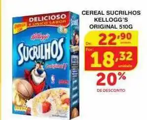 Roldão Cereal sucrilhos kellogg's original 20% de desconto oferta