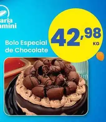 Supermercado Bergamini Bolo especial de chocolate oferta