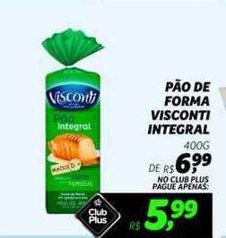 Supermercado Lavapés Pão de forma visconti integral oferta