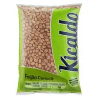 Feijão carioca tipo 1 kicaldo pacote 1kg
