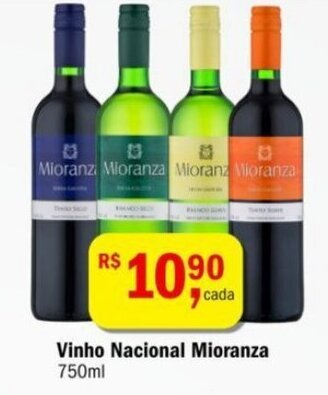 Ultrabox Vinho Nacional Mioranza 750ml oferta