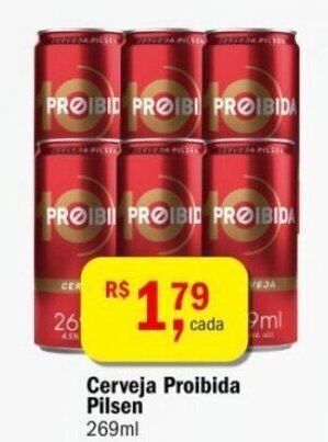 Ultrabox Cerveja Proibida Pilsen 269ml oferta