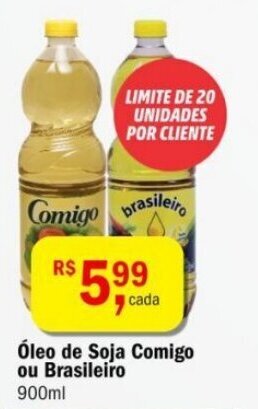 Ultrabox Óleo de soja Comigo ou Brasileiro 900ml oferta