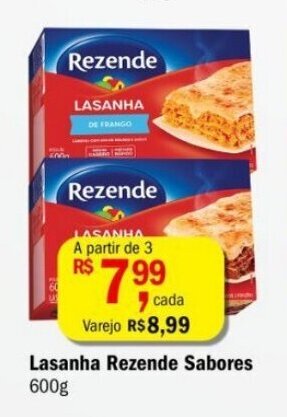 Ultrabox Lasanha Rezende Sabores 600g oferta