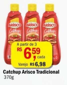 Ultrabox Catchup Arisco Tradicional 370g oferta