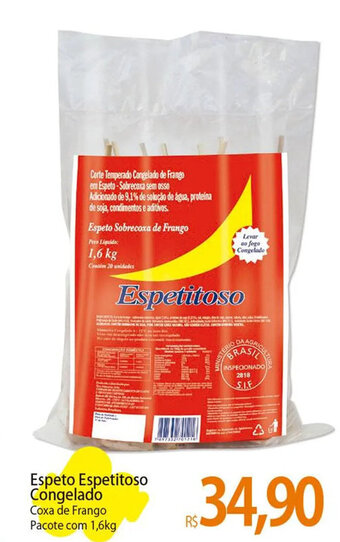 Atacadão Espeto Espetitoso Congelado 1.6kg oferta
