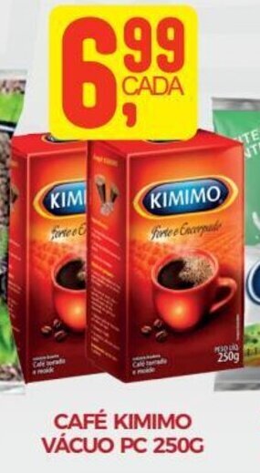 Fort Atacadista Café Kimimo vácuo pc 250g oferta