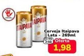 Nagumo Cerveja Itaipava lata 269ml oferta