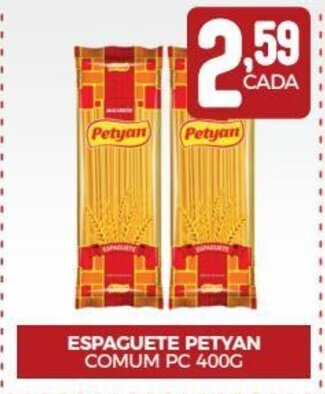 Fort Atacadista Espaguete Petyan comum pc 400g oferta