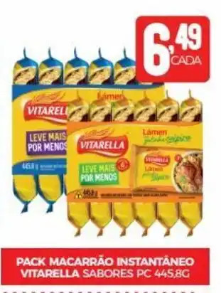 Fort Atacadista Pack Macarrão Instantâneo Vitarella Sabores 445.8g oferta