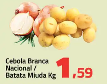 Rancho Bom Supermercados Cebola Branca Nacional/ Batata Miuda 1kg oferta