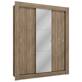 Benoit Guarda roupa / roupeiro kappesberg h563-no 3 portas de correr com espelho 205x170x55cm oferta