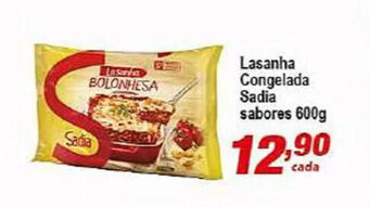 Lasanha congelada Sadia Sabores 600g