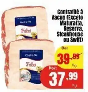 Barbosa Supermercados Contrafilé à Vacuo 1kg oferta