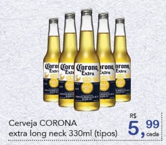 Cometa Supermercados Cerveja Corona Extra Long Neck 330ml oferta