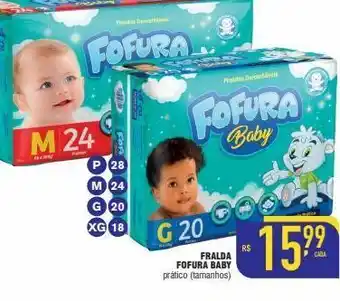 Mercantil Rodrigues Fralda fofura baby prático (tamanhos) oferta