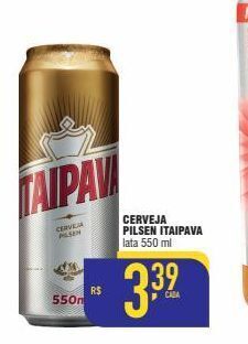 Mercantil Rodrigues Cerveja pilsen itaipava lata 550 ml oferta