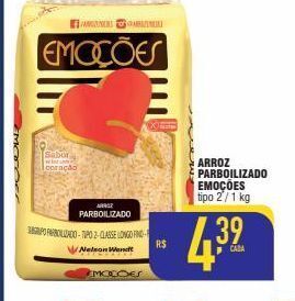 Mercantil Rodrigues Arroz parboilizado emoções tipo 2 / 1 kg oferta