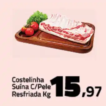 Costelinha Suina C/Pele resfriada 1kg