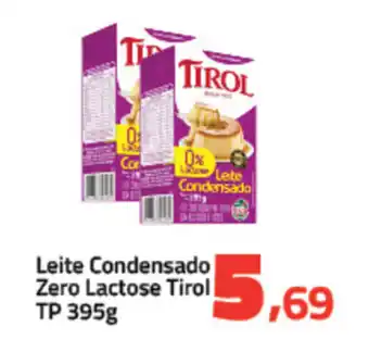 Leite Condensado Zero Lactose Tirol Tp 395g