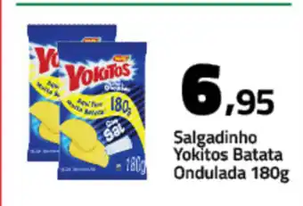 Rancho Bom Supermercados Salgadinho Yokitos Batata Ondulada 180g oferta