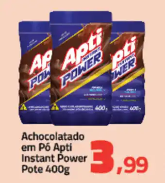 Rancho Bom Supermercados Achocolatado em po Apti Instant Power Pote 400g oferta