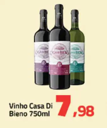 Rancho Bom Supermercados Vinho Casa Di Bieno 750ml oferta