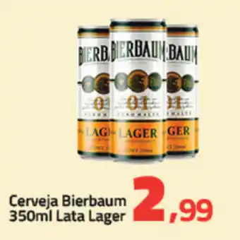 Rancho Bom Supermercados Cerveja Bierbaum 350ml Lata Lager oferta