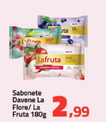 Rancho Bom Supermercados Sabonete Davene La Flore/ La Fruta 180g oferta