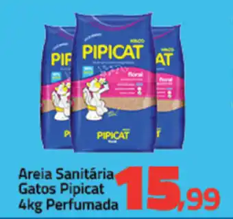 Areia Sanitaria Gatos Pipicat 4kg Perfumada