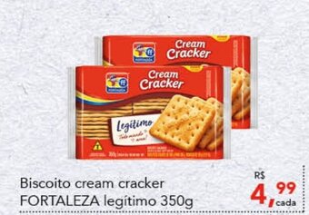 Biscoito Cream Cracker Fortaleza legitimo 350g