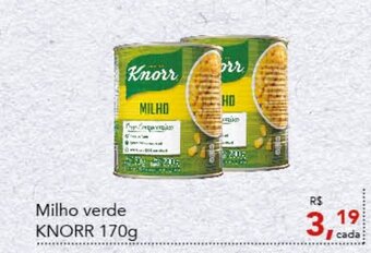 Cometa Supermercados Milho Verde Knorr 170g oferta
