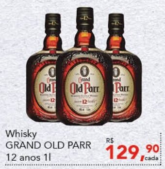 Cometa Supermercados Whisky Grand Old Parr 12 anos 1L oferta